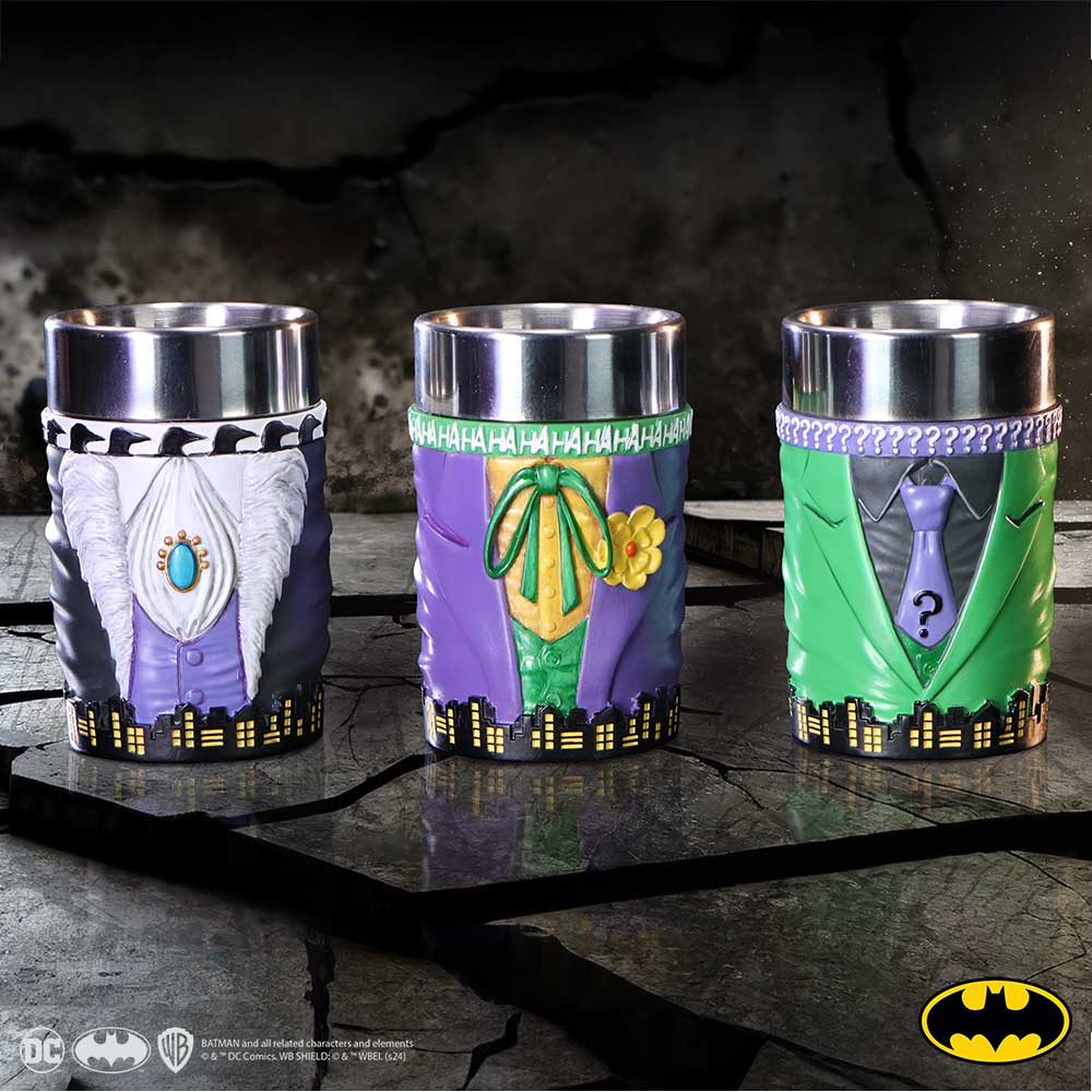 DC Batman Supervillains Mini Cup Set of 3, 8.5cm | Unboxed