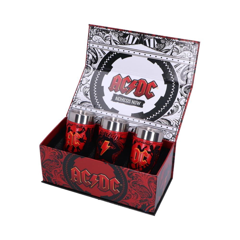 AC/DC Logo Shot Glass Set of 3, 8.7cm