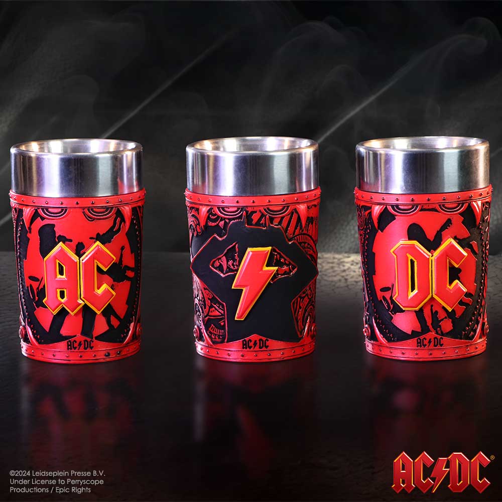 AC/DC Logo Shot Glass Set of 3, 8.7cm