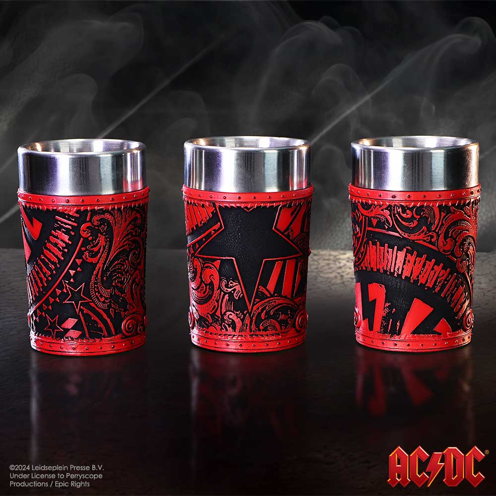 AC/DC Logo Shot Glass Set of 3, 8.7cm