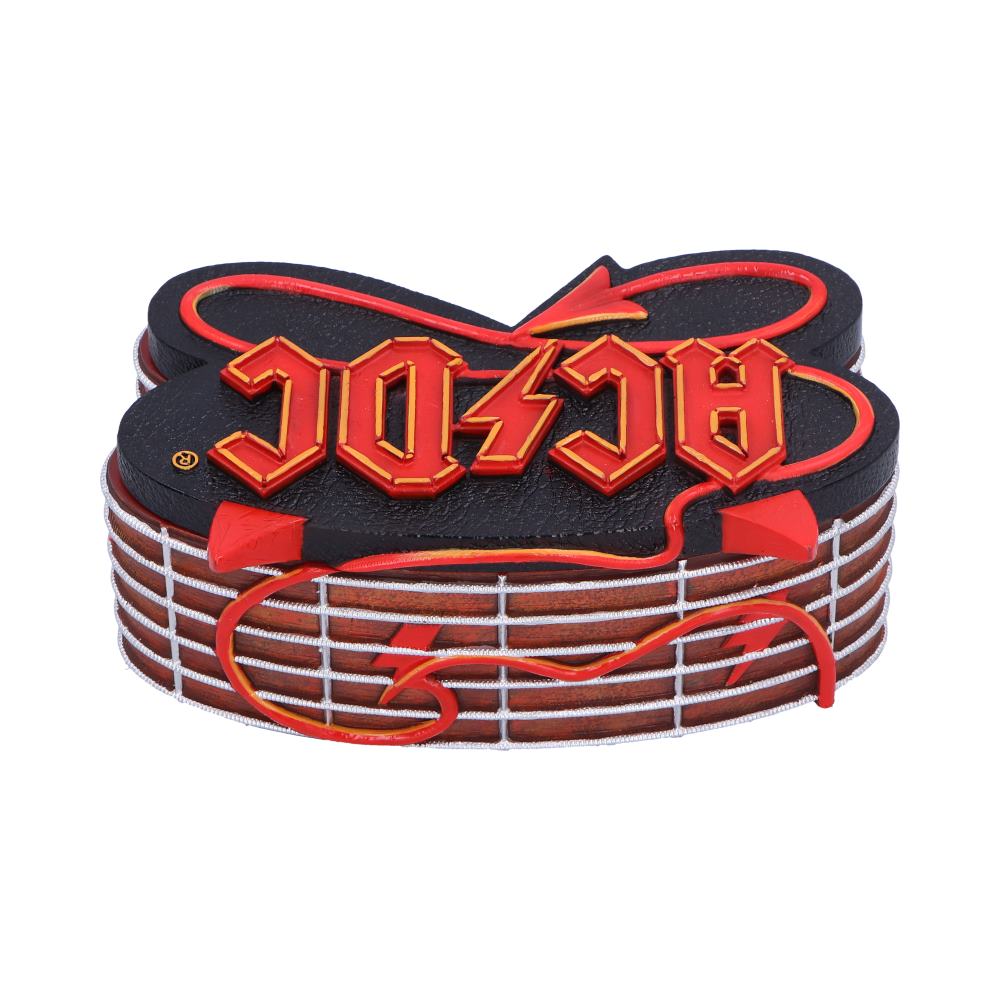 AC/DC Guitar Storage Box, Officially Licensed Resin Collectible