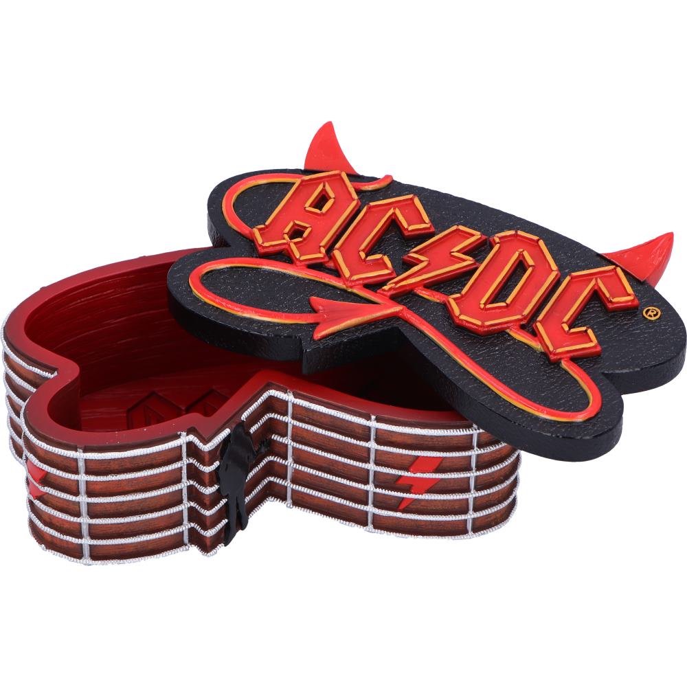 AC/DC Guitar Storage Box, Officially Licensed Resin Collectible