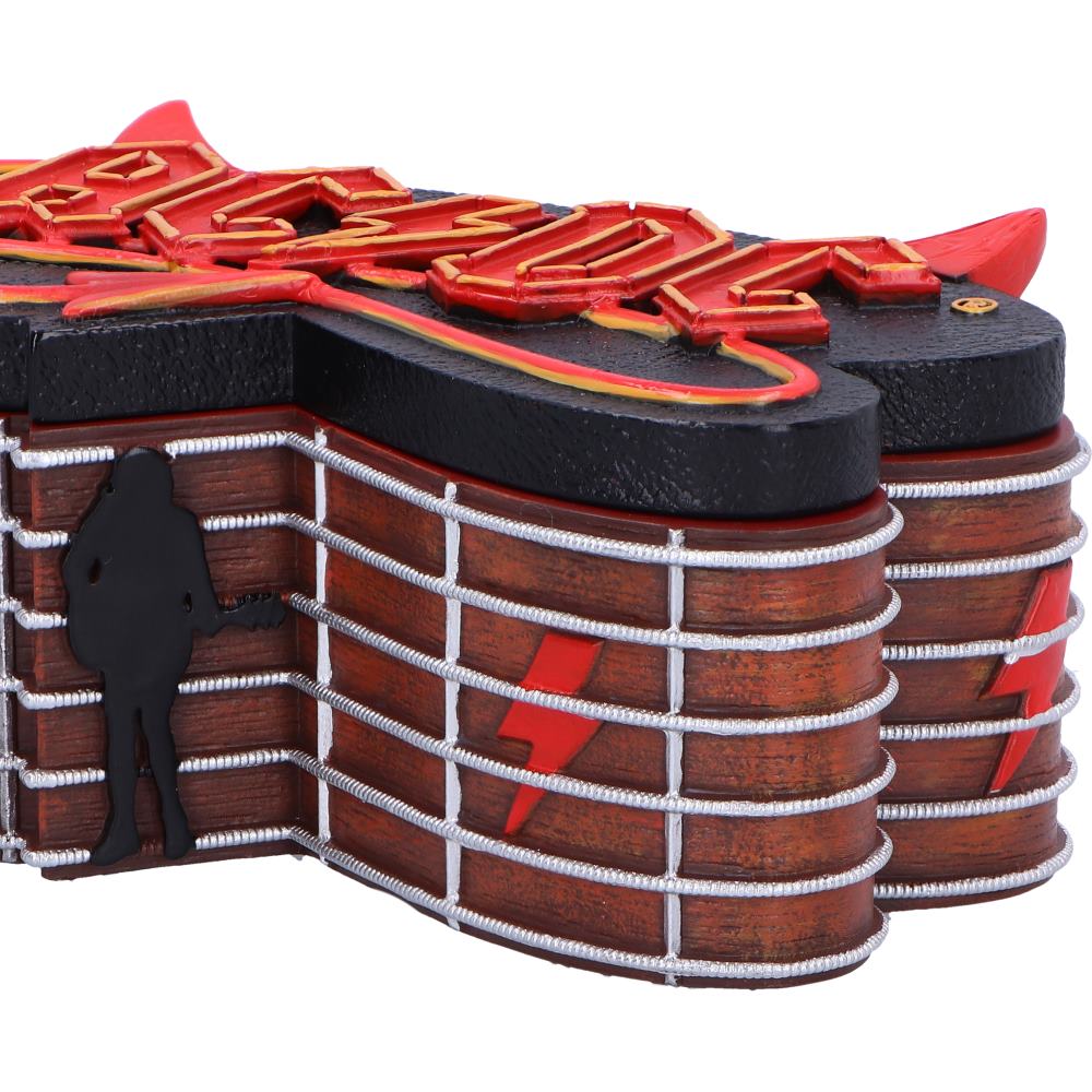 AC/DC Guitar Storage Box, Officially Licensed Resin Collectible