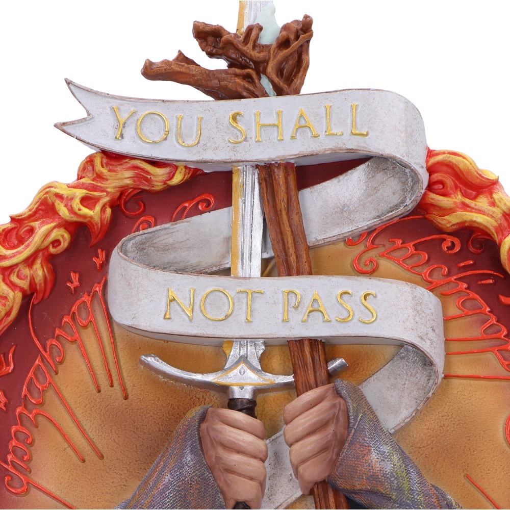Lord of the Rings Gandalf You Shall Not Pass Wall Plaque, 30.4cm