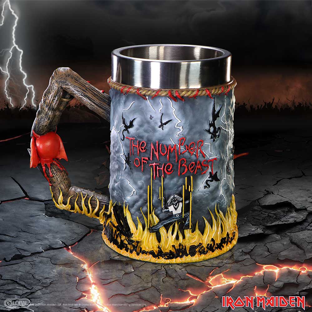 Iron Maiden The Number of the Beast Tankard, 16cm | Nemesis Now