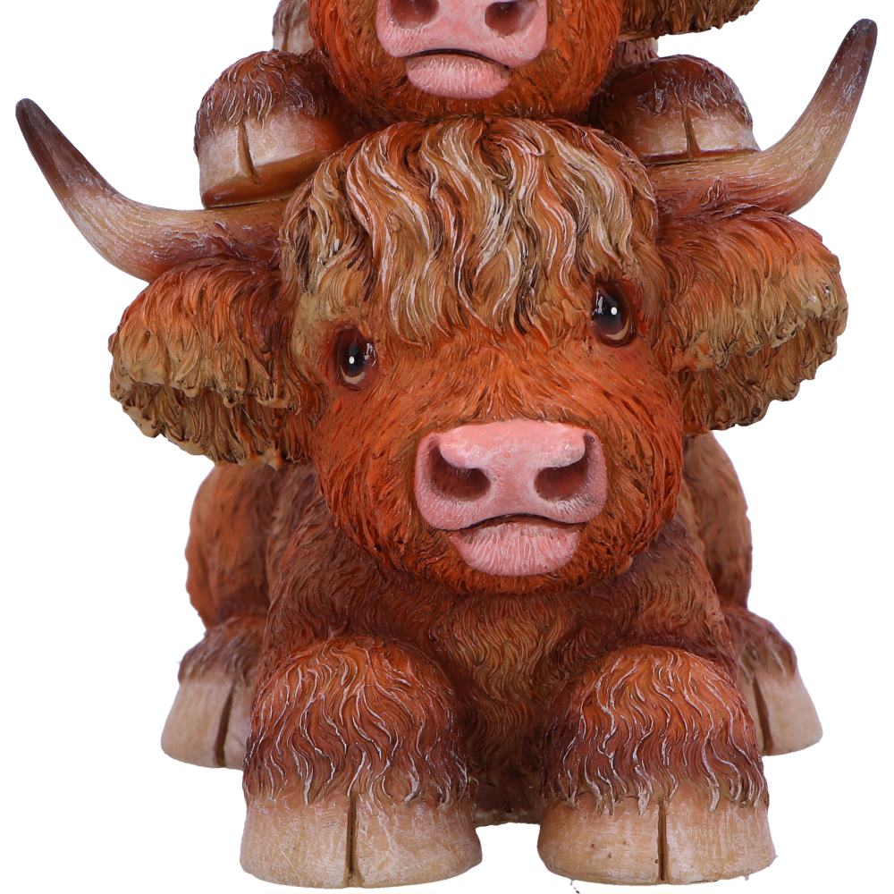 Nemesis Now Highland Totem Highland Cow Figurine – 17.5cm