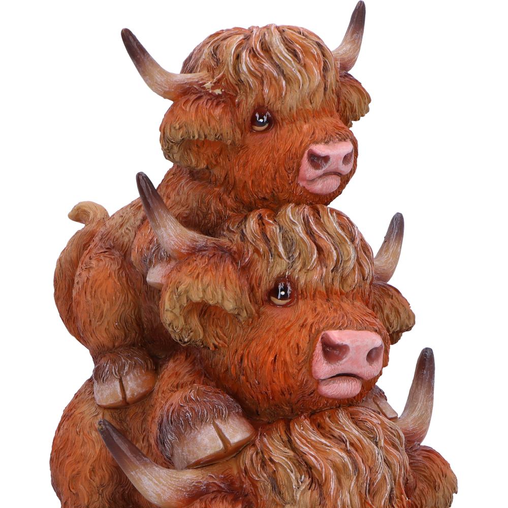 Nemesis Now Highland Totem Highland Cow Figurine – 17.5cm