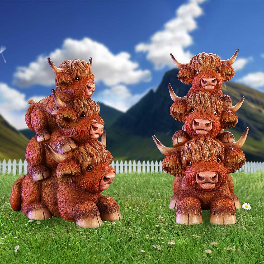 Nemesis Now Highland Totem Highland Cow Figurine – 17.5cm