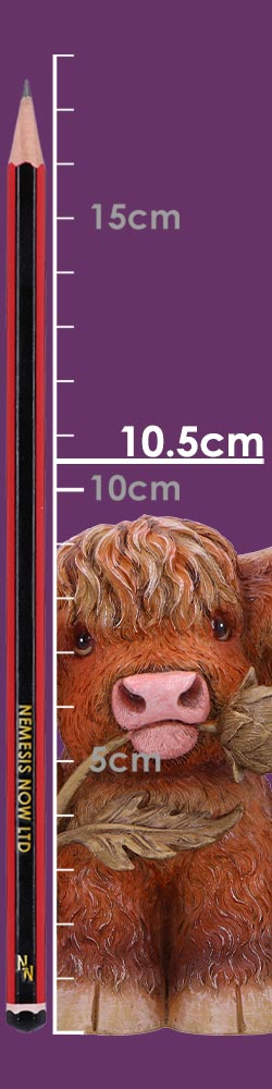 Nemesis Now Highland Thistle Highland Cow Figurine – 10.5cm