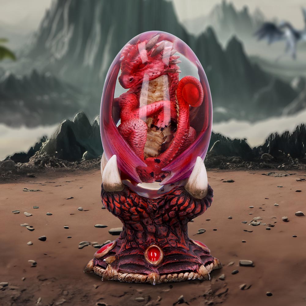 Elemental Dragonlings Fire Dragon Egg Figurine – 12cm