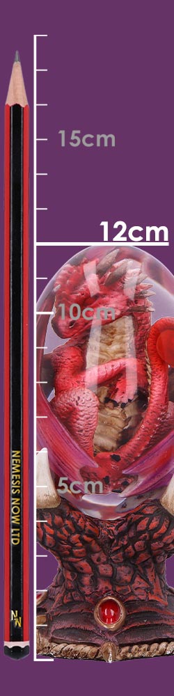 Elemental Dragonlings Fire Dragon Egg Figurine – 12cm
