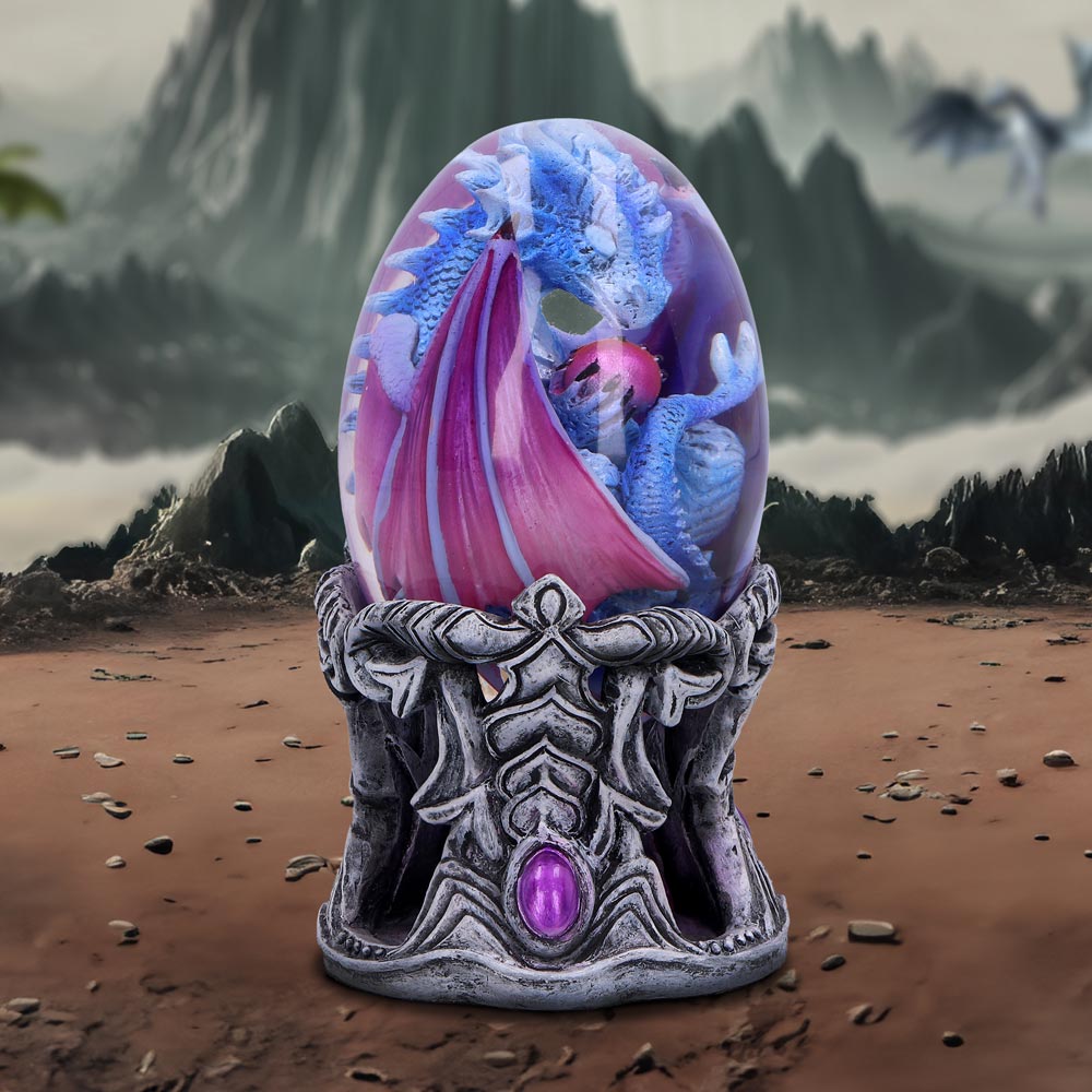Elemental Dragonlings Water Dragon Egg Figurine 11cm – Officially Licensed
