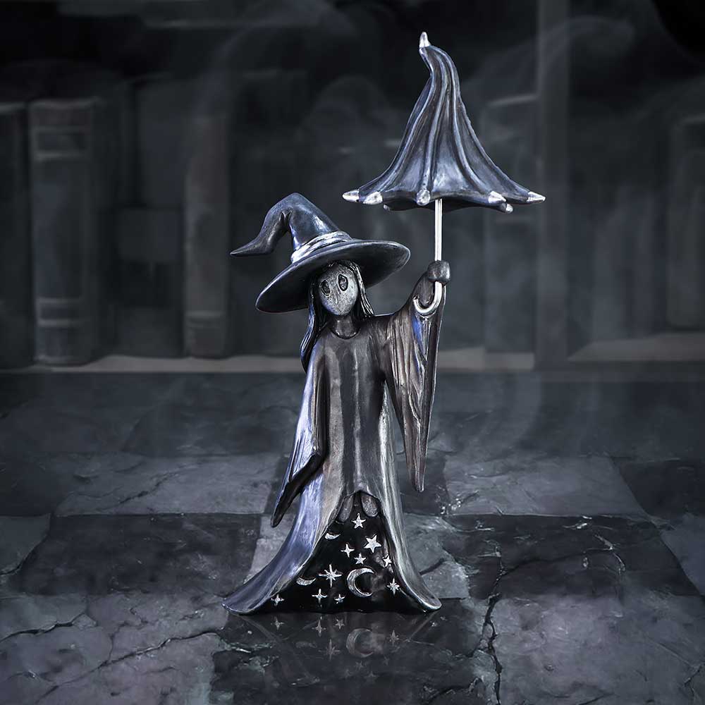 Nemesis Now Little Souls Twinkle Witch Figurine with Umbrella – 18cm