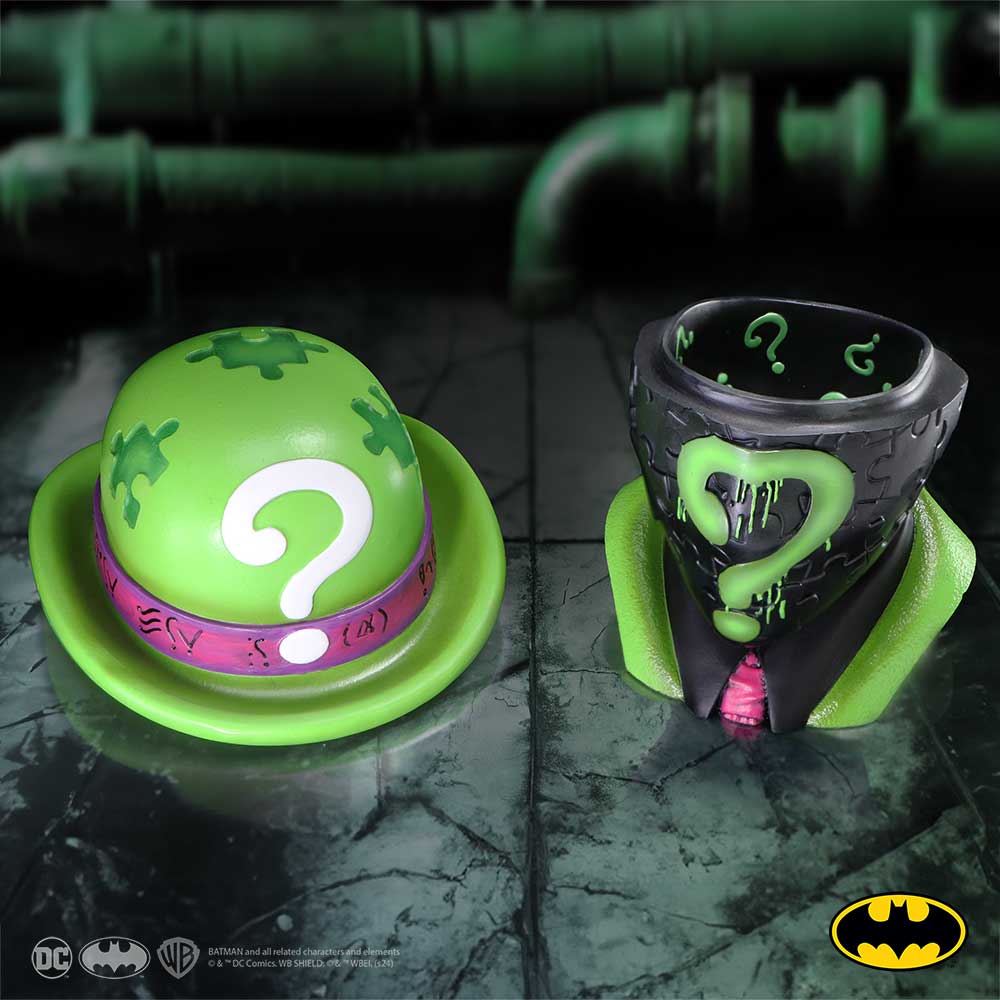 DC Riddler Hat Box with Hidden Compartment, 14.5cm