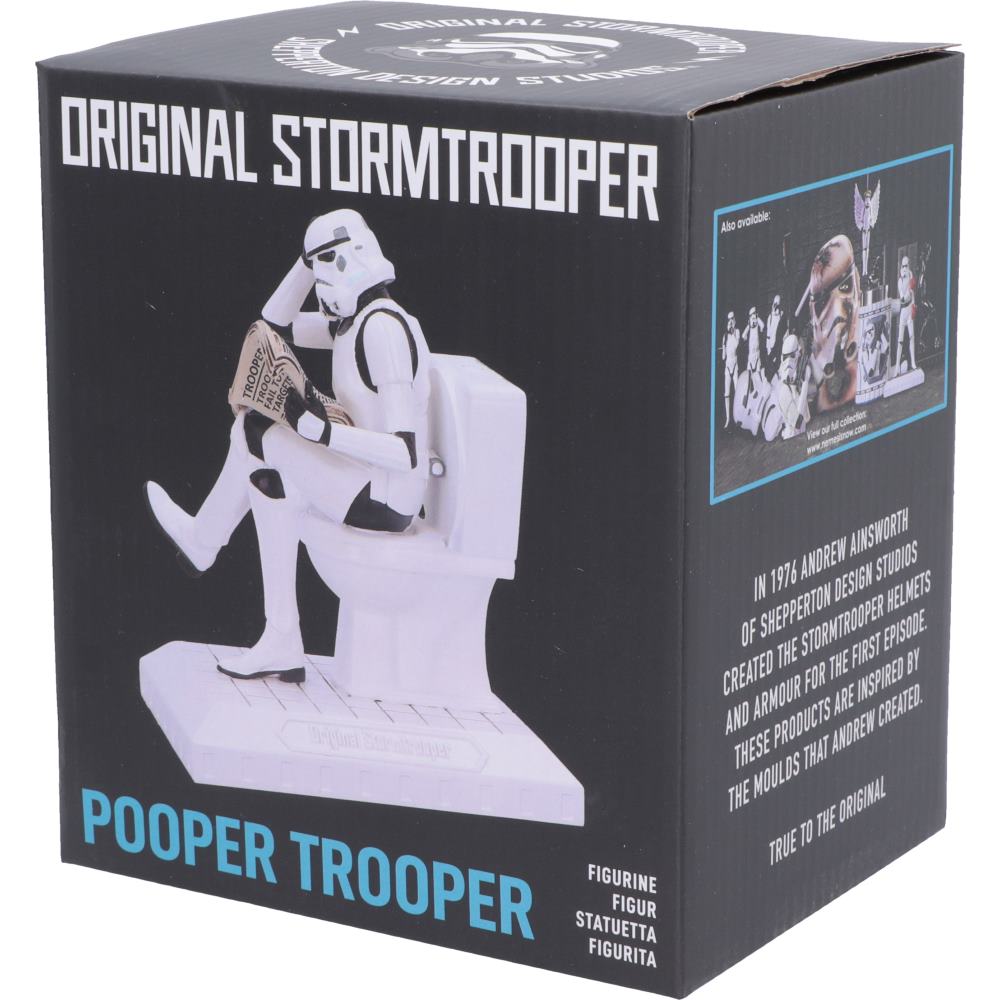 Stormtrooper Pooper Trooper Toilet Figurine 14cm | Nemesis Now