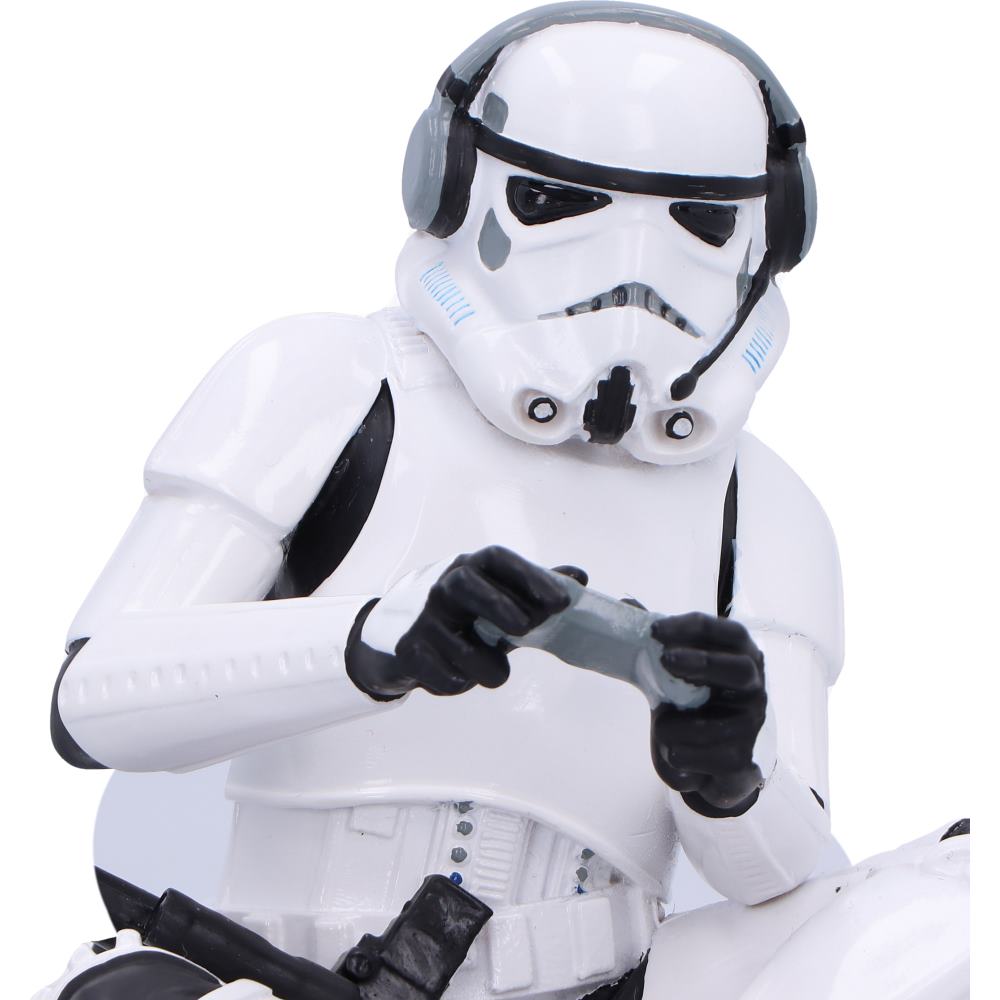 Original Stormtrooper Game On! Gamer Figurine | Official Star Wars Gift | Nemesis Now 9.5cm