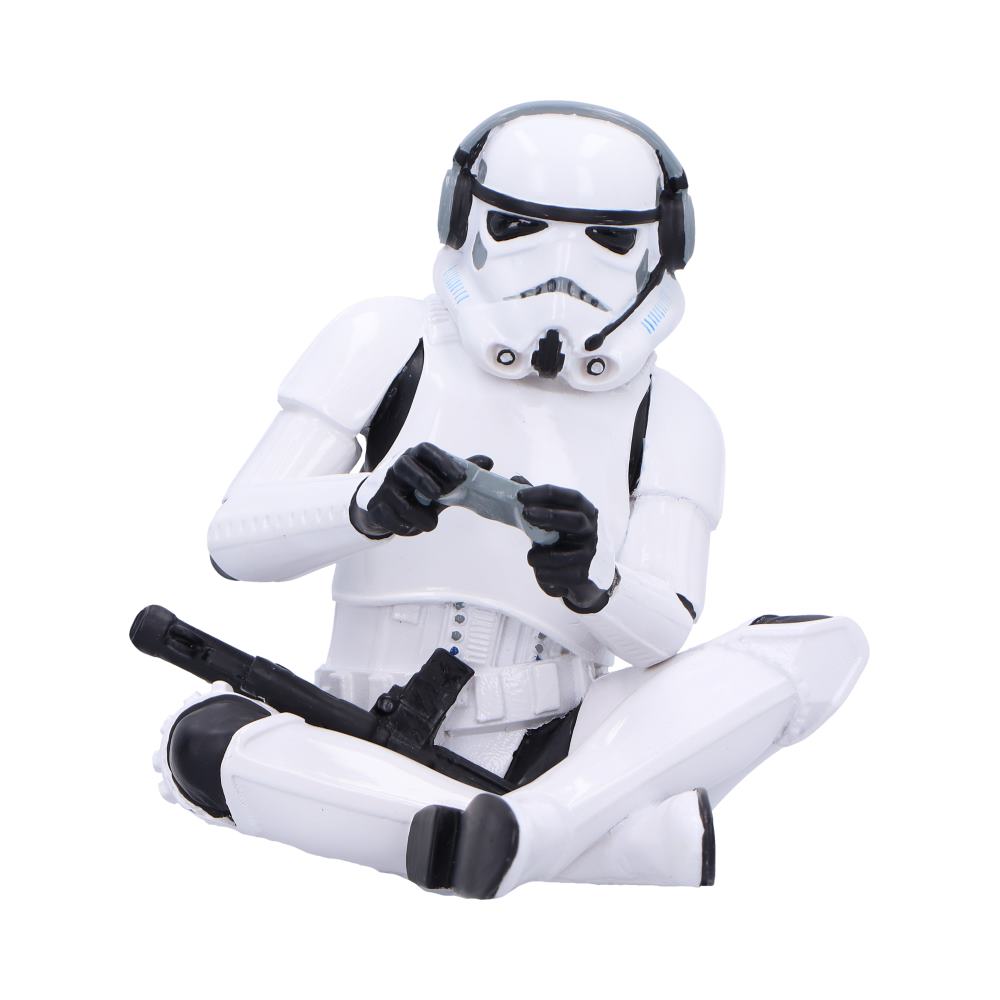 Original Stormtrooper Game On! Gamer Figurine | Official Star Wars Gift | Nemesis Now 9.5cm