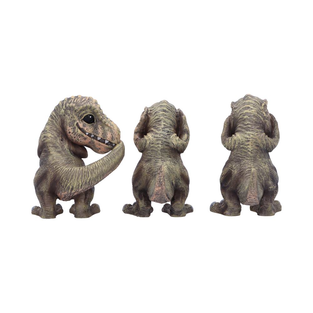 Nemesis Now Three Wise T-Rex Dinosaur Figurines – 9.3cm Set of 3