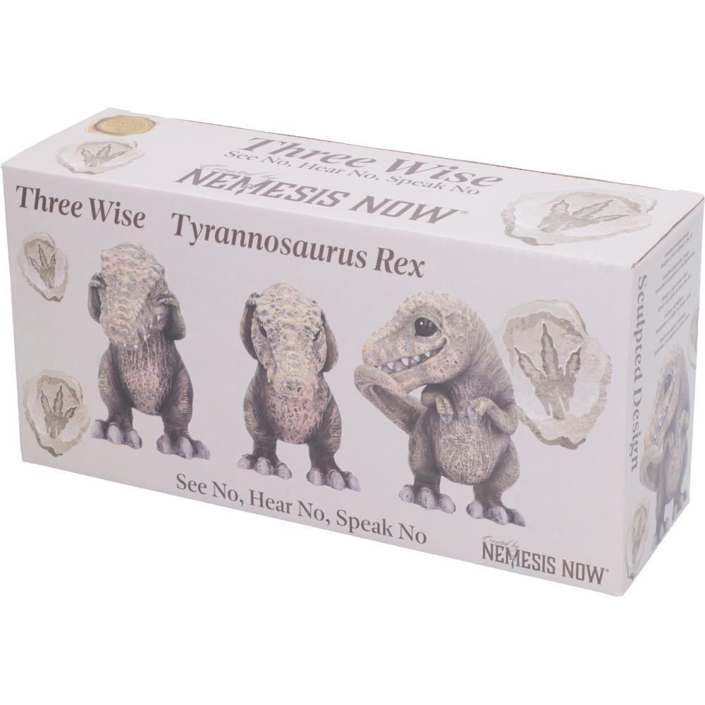 Nemesis Now Three Wise T-Rex Dinosaur Figurines – 9.3cm Set of 3