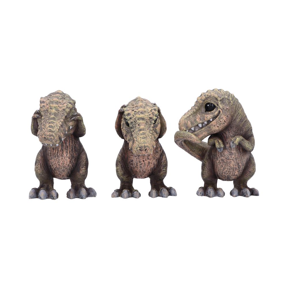Nemesis Now Three Wise T-Rex Dinosaur Figurines – 9.3cm Set of 3