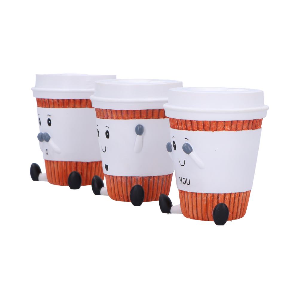 Three Wise Coffee Cup Figurine Set, 7cm | Nemesis Now