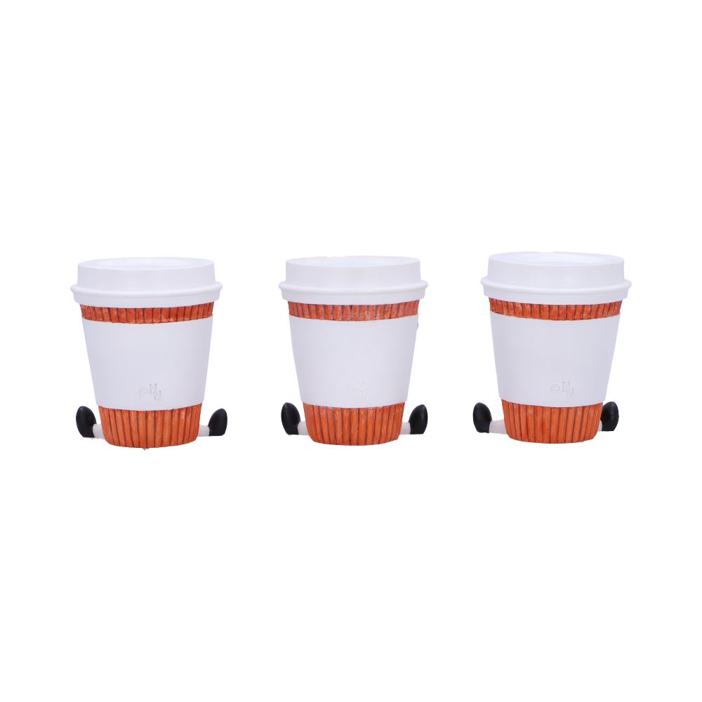 Three Wise Coffee Cup Figurine Set, 7cm | Nemesis Now