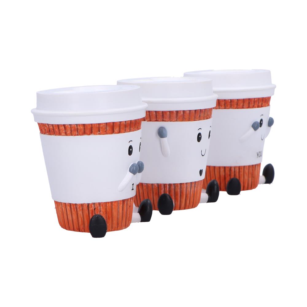 Three Wise Coffee Cup Figurine Set, 7cm | Nemesis Now