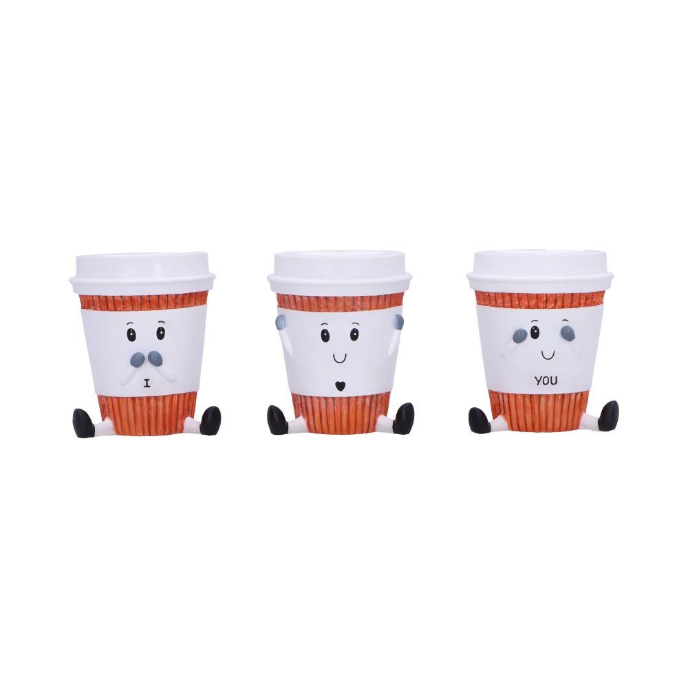 Three Wise Coffee Cup Figurine Set, 7cm | Nemesis Now