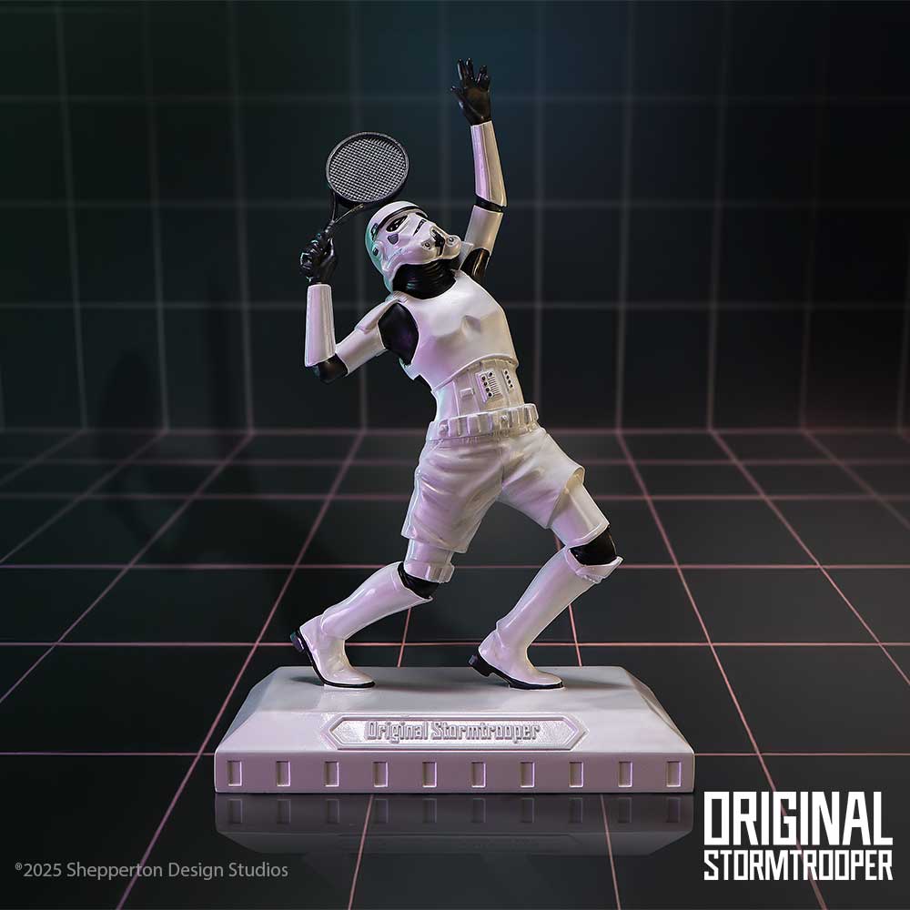 Original Stormtrooper Serve It! Tennis Figurine, 18.8cm