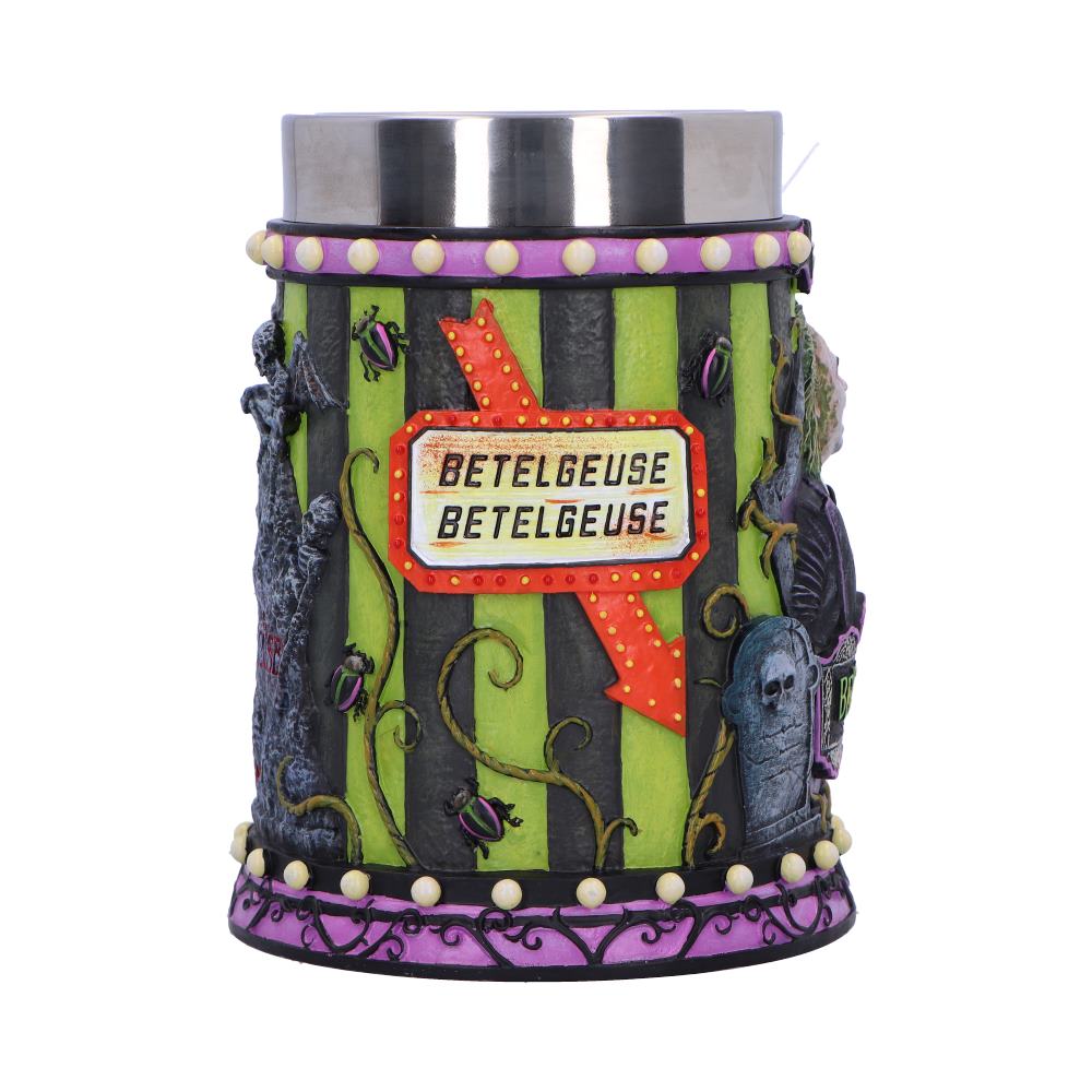 Beetlejuice Ceramic Tankard with Sandworm Handle, 15.5cm