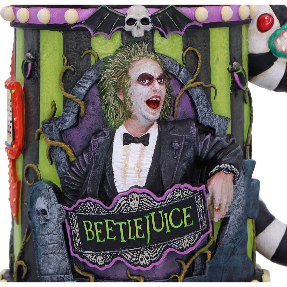 Beetlejuice Ceramic Tankard with Sandworm Handle, 15.5cm