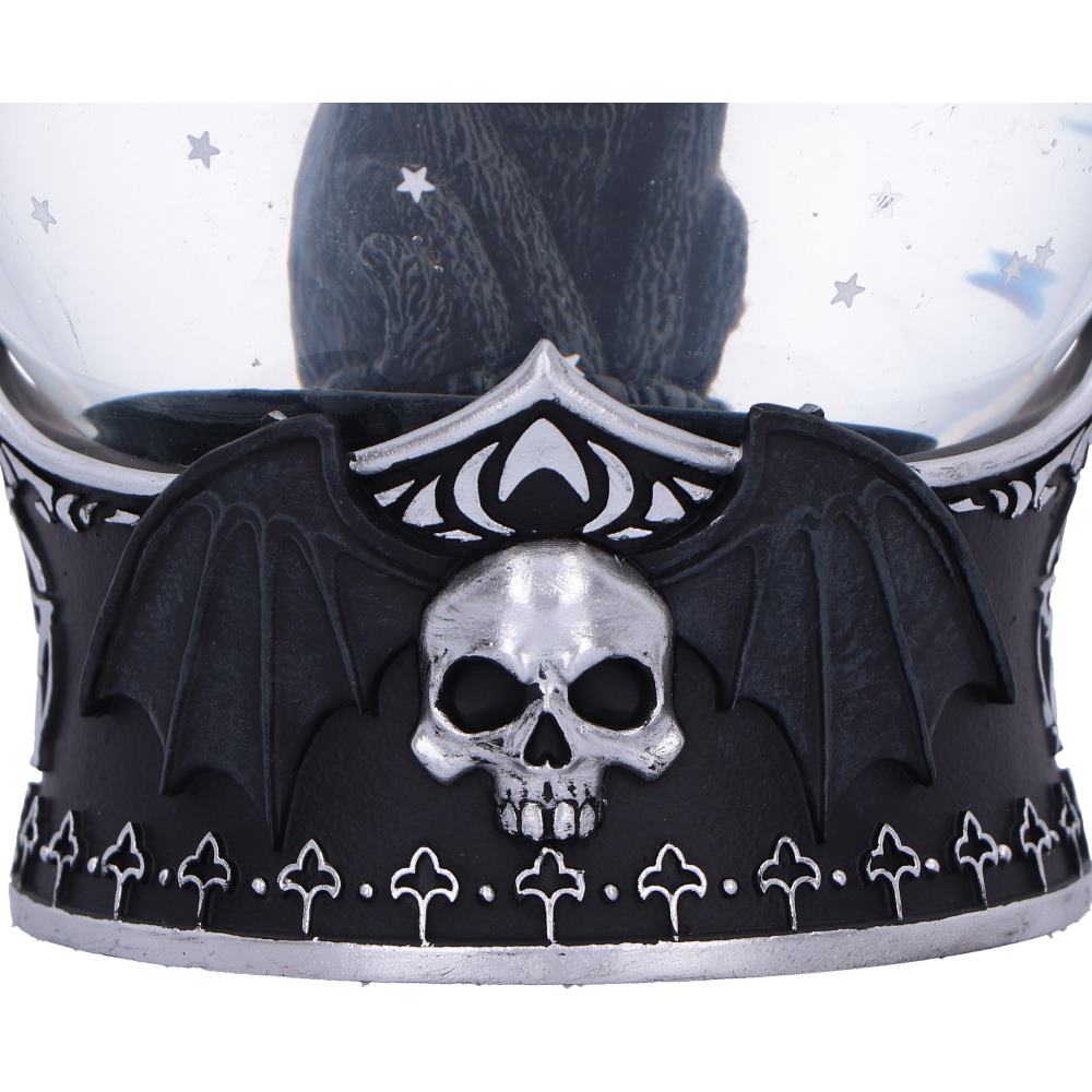 Malpuss Gothic Cat Snow Globe 13cm – Nemesis Now Cult Cuties