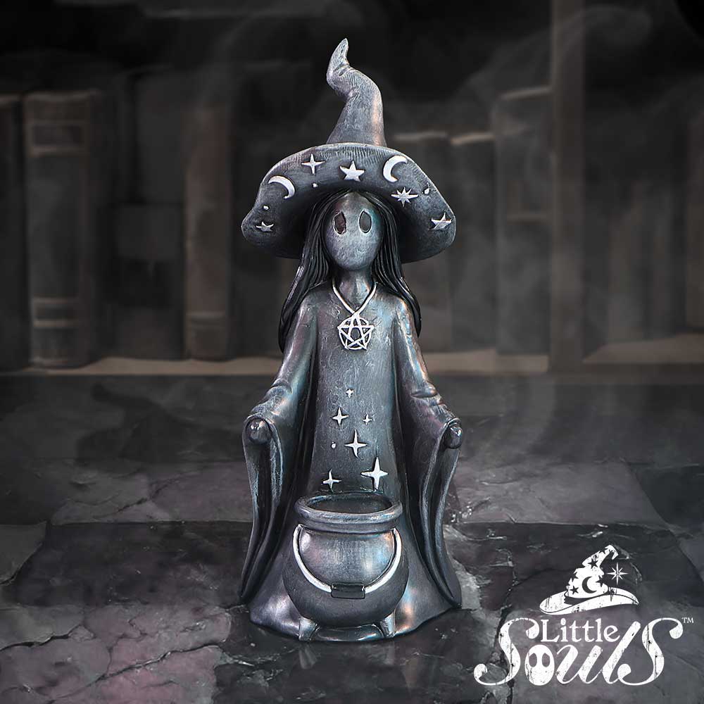 Nemesis Now Little Souls Dazzle Witch & Cauldron Figurine – 12.5cm