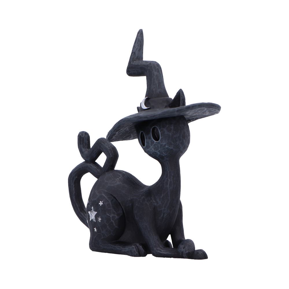 Charm Spell Cats Seated Black Witch Cat Figurine 12.5cm
