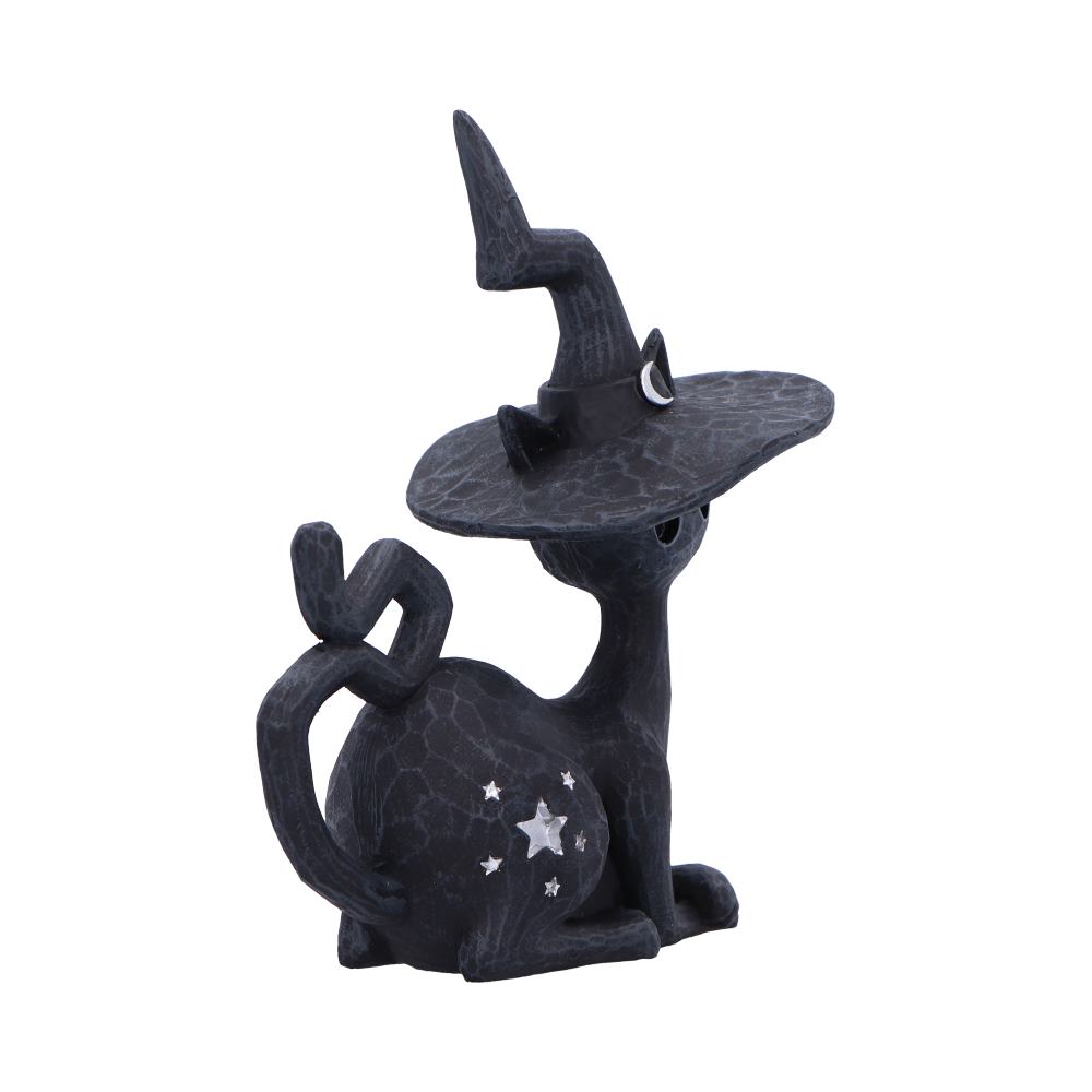 Charm Spell Cats Seated Black Witch Cat Figurine 12.5cm