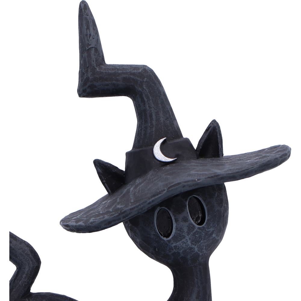 Charm Spell Cats Seated Black Witch Cat Figurine 12.5cm