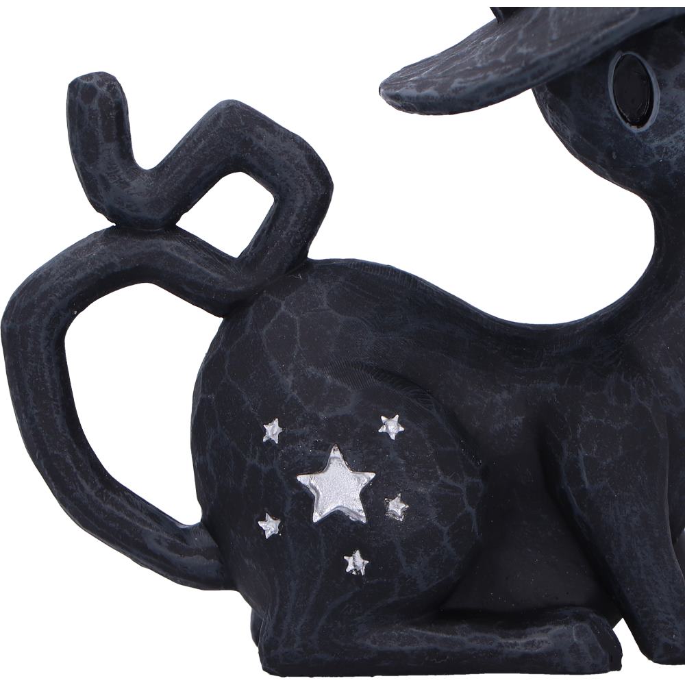 Charm Spell Cats Seated Black Witch Cat Figurine 12.5cm