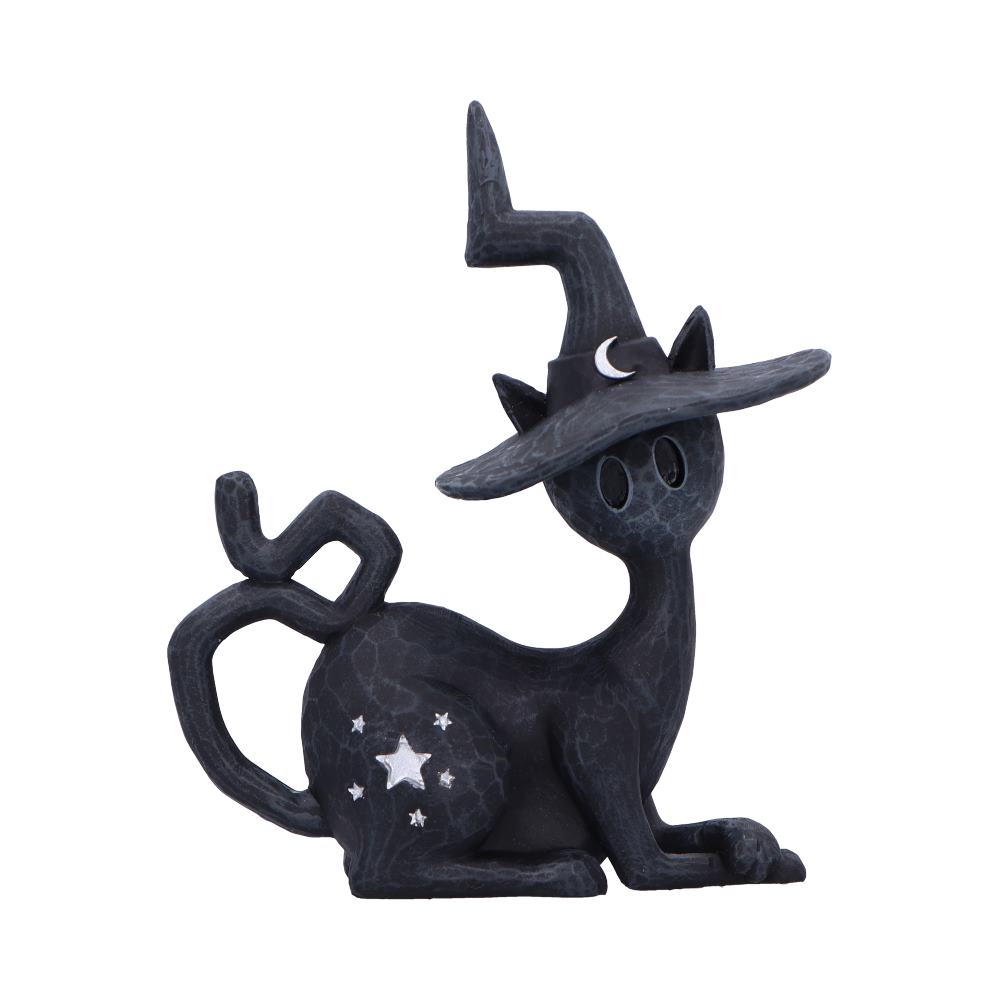 Charm Spell Cats Seated Black Witch Cat Figurine 12.5cm