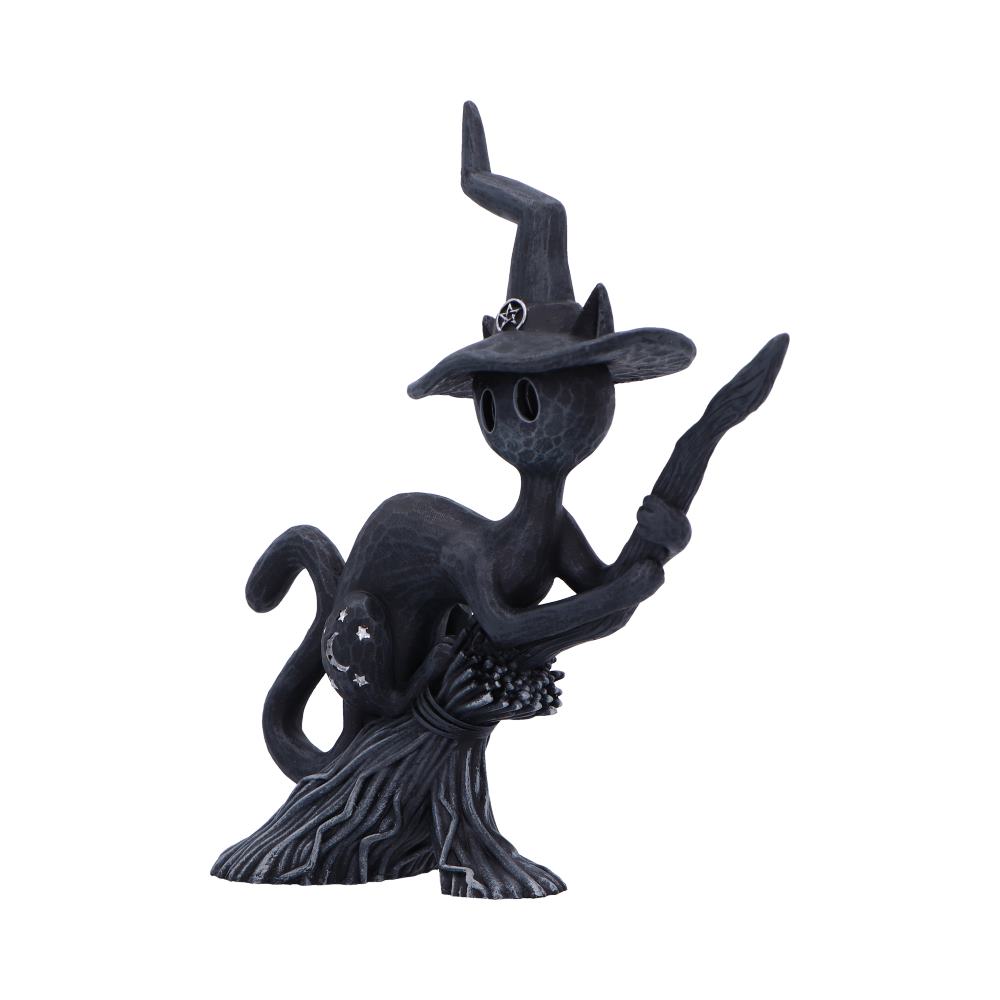 Bewitch Spell Cats Witch Cat on Broomstick Figurine 15cm
