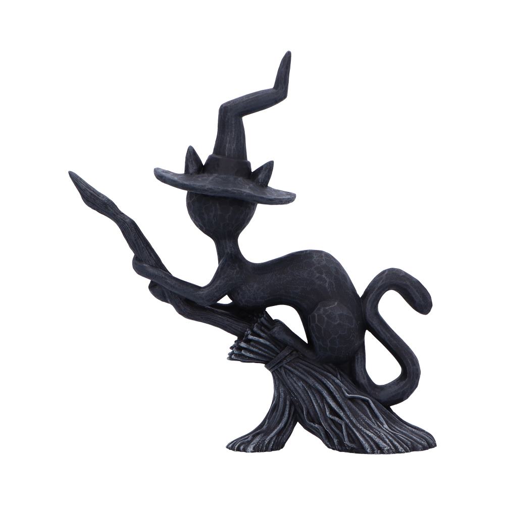 Bewitch Spell Cats Witch Cat on Broomstick Figurine 15cm