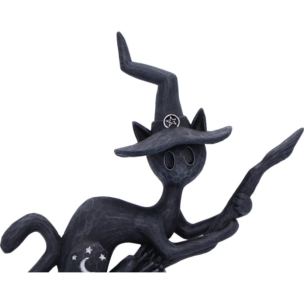 Bewitch Spell Cats Witch Cat on Broomstick Figurine 15cm