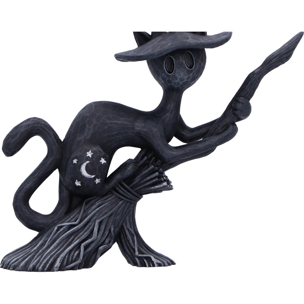 Bewitch Spell Cats Witch Cat on Broomstick Figurine 15cm