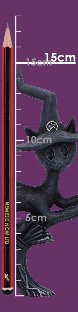 Bewitch Spell Cats Witch Cat on Broomstick Figurine 15cm