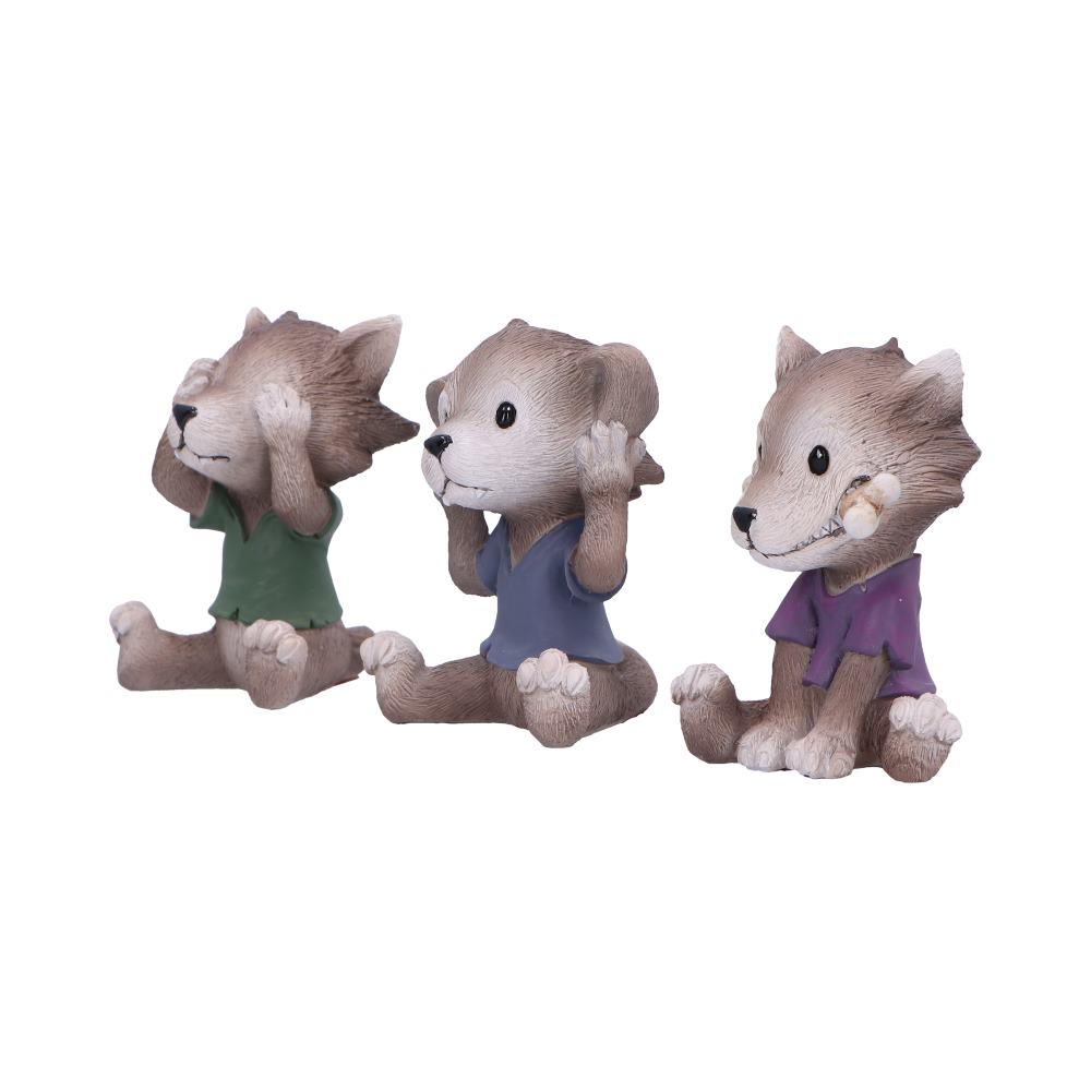 Three Wise Werewolves Figurine Set 7.5cm | Nemesis Now