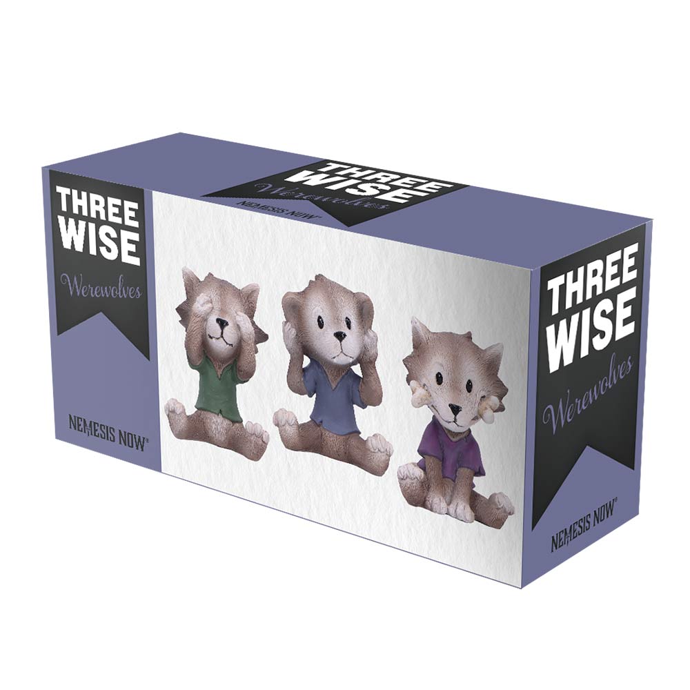 Three Wise Werewolves Figurine Set 7.5cm | Nemesis Now