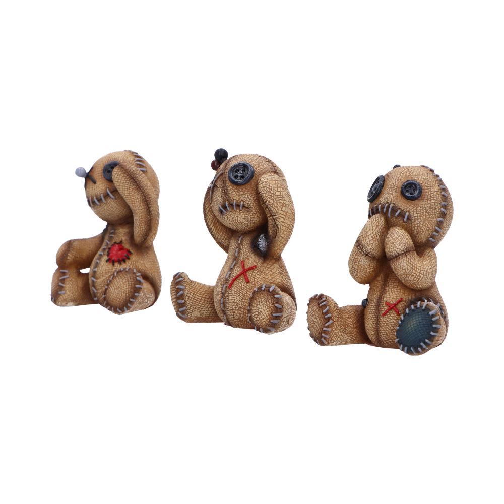 Three Wise Voodoo Dolls Figurine Set 8cm | Nemesis Now