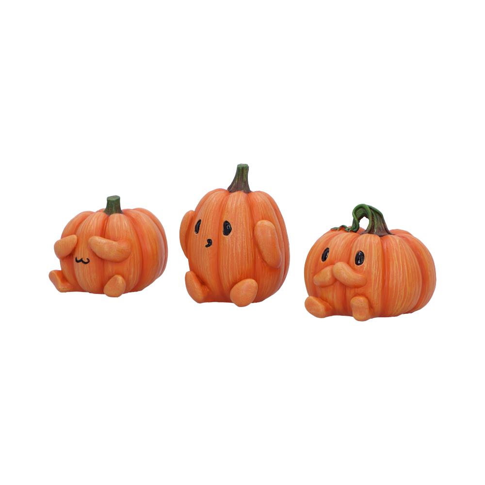 Three Wise Pumpkins Halloween Figurines Set of 3, 8cm | Nemesis Now