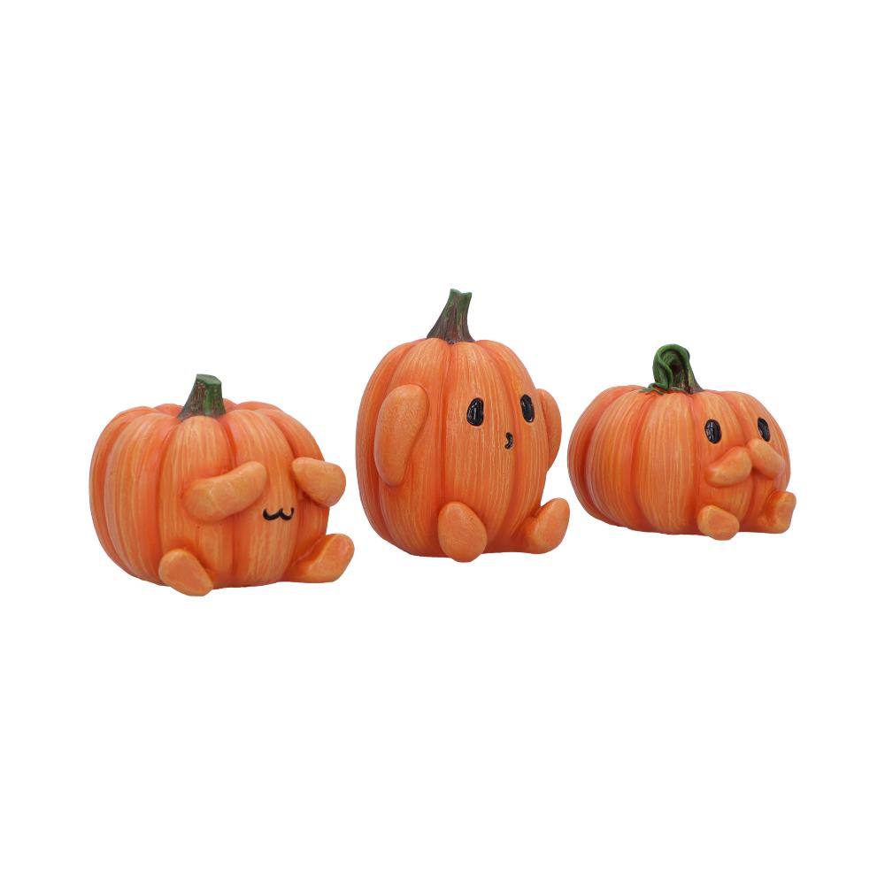 Three Wise Pumpkins Halloween Figurines Set of 3, 8cm | Nemesis Now