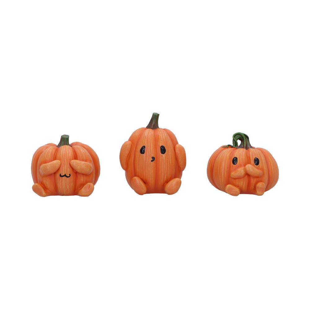 Three Wise Pumpkins Halloween Figurines Set of 3, 8cm | Nemesis Now
