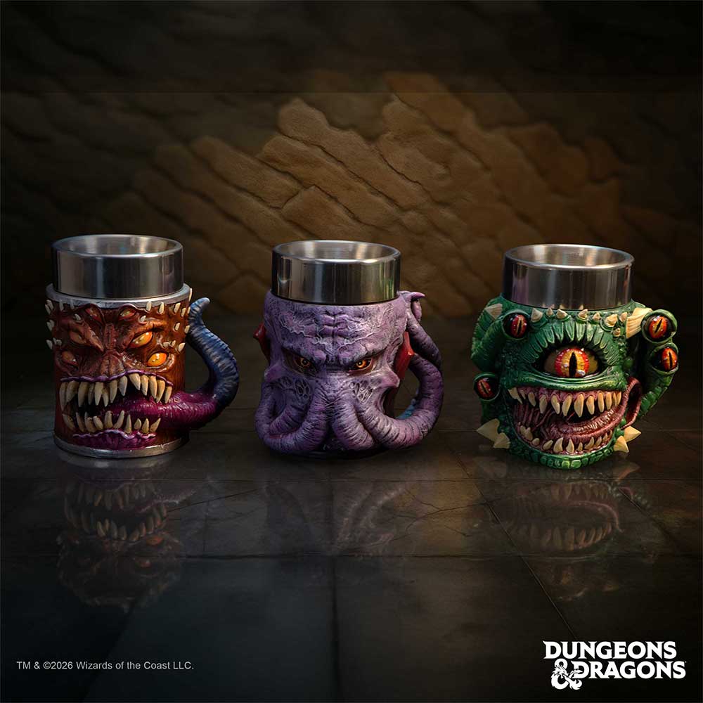 Dungeons & Dragons Mini Monster Tankards Set of 3 8.6cm – Nemesis Now